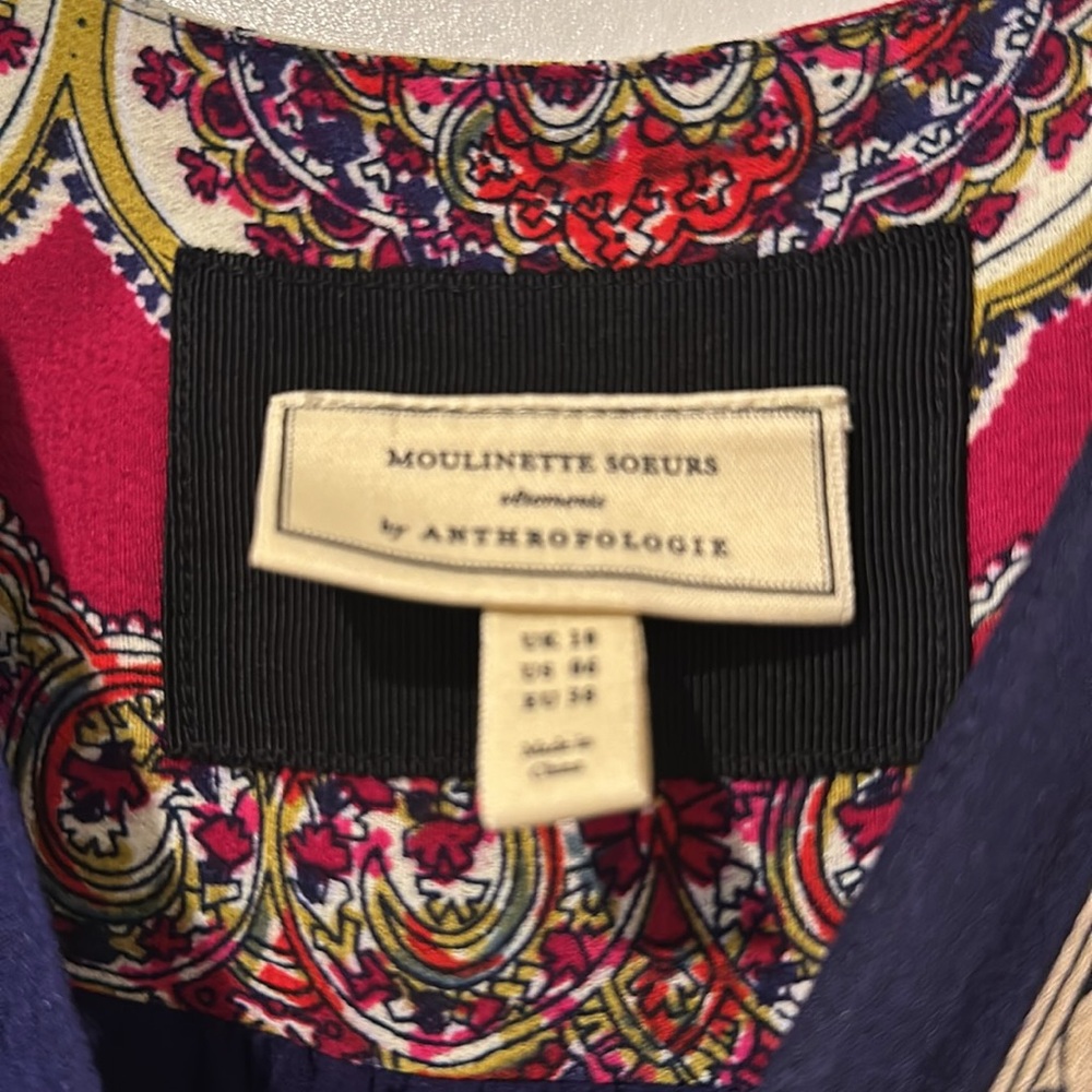 Moulinette Soeurs by Anthropologie Istanbul Scarf Style Dress! - Picture 5 of 6
